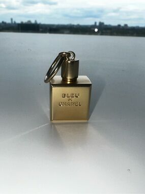 CHANEL Gold Bleu de Chanel Bottle Charm Pendant